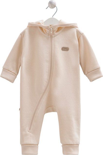 Комбінезон на флісі з капюшоном Caramell Basic Boy 74-80см бежевий TE2588-b фото