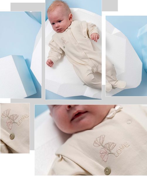 Чоловічок Caramell Petite Baby 68-74см молочний TK2003-m фото