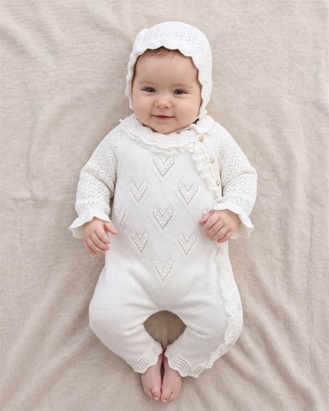 Комбінезон+шапочка Leo King Girl 62-68см білий 7414-2-w фото